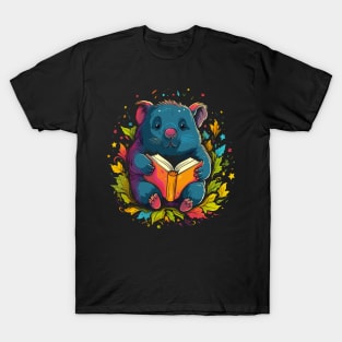 Wombat Reads Book T-Shirt